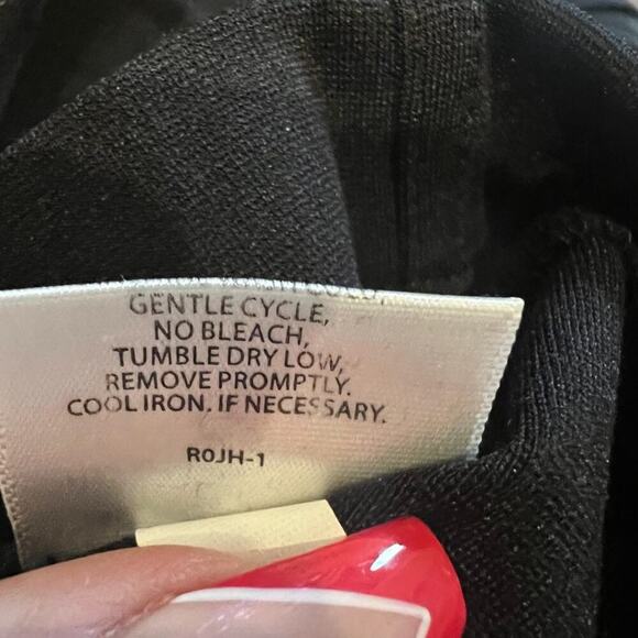Eileen Fisher Black Straight Leg Ponte Pants - Picture 5 of 6
